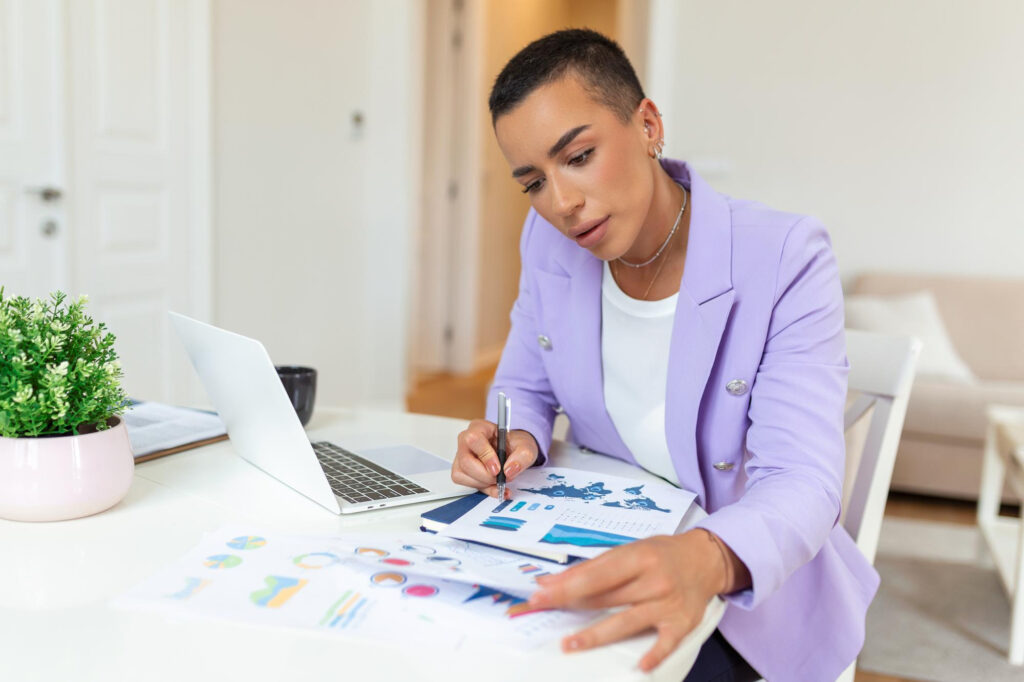 credit specialist reviewing credit report errors